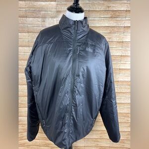 Reí Co-Op XLg Black Lightweight Puffer Jacket Sz Xl